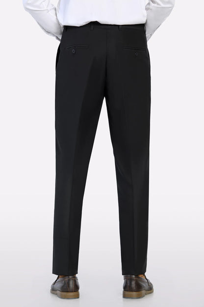 Black Regular Fit Formal Trouser