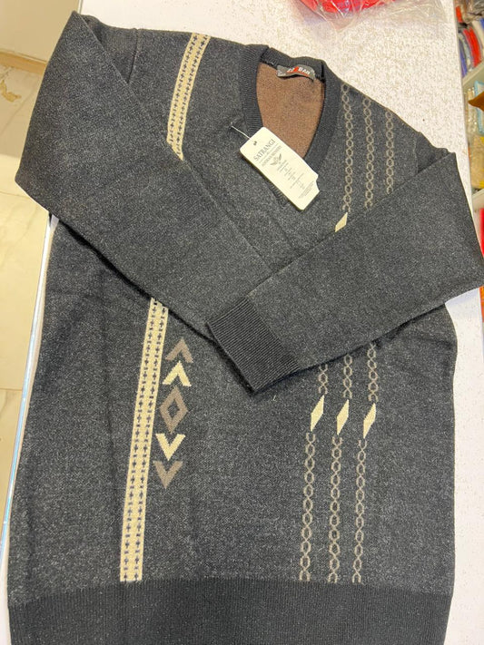 Men’s Premium Winter V-Neck Sweater – Soft, Warm & Elegant Design