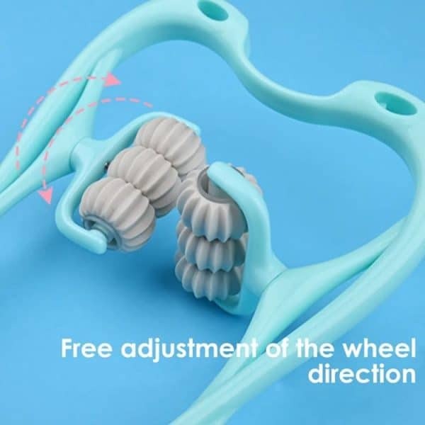 6 Wheel Pressure Point Neck Massager (Random Color)  Pr