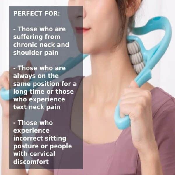 6 Wheel Pressure Point Neck Massager (Random Color)  Pr