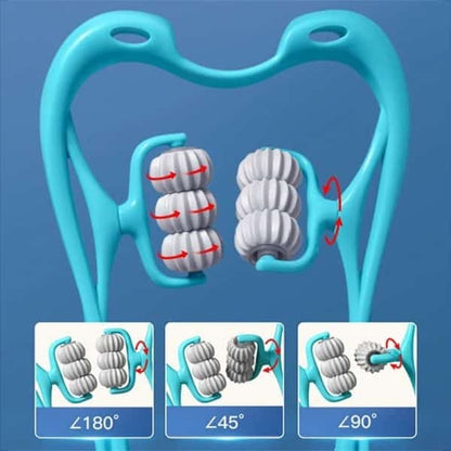 6 Wheel Pressure Point Neck Massager (Random Color)  Pr